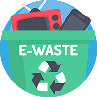 e-waste collection bin